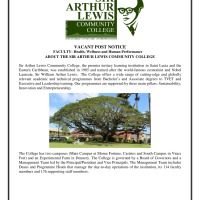 Sir Arthur Lewis Community College, Saint Lucia - Faculty of Health, Wellness and Human Performance